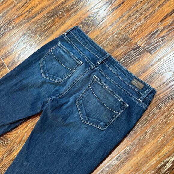 Paige Womens Size 27 Jimmy Jimmy Mid-rise Jeans Straight / Bootcut Denim - Picture 2 of 7
